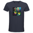 Adventurous Dancing in Colours Organic Men's Fitted T-shirt mouse grey flat front