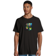 Adventurous - "Dancing in Colours" T-shirt Deep Black 4