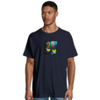 Adventurous - "Dancing in Colours" T-shirt French Navy 4