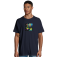 Adventurous - "Dancing in Colours" T-shirt French Navy 4