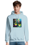 Adventurous - "Dancing in Colours" Hoodie creamy blue 3