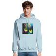 Adventurous - "Dancing in Colours" Hoodie creamy blue 3