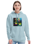 Adventurous - "Dancing in Colours" Hoodie creamy blue 5