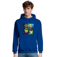Adventurous - "Dancing in Colours" Hoodie Royal Blue 3