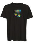 Adventurous - "Dancing in Colours" T-shirt Deep Black S 4