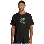 Adventurous - "Dancing in Colours" T-shirt Deep Black S 4