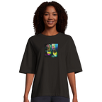 Adventurous - "Dancing in Colours" T-shirt Deep Black XS 4