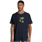 Adventurous - "Dancing in Colours" T-shirt French Navy S 4
