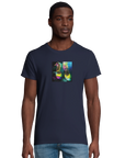 Adventurous - "Dancing in Colours" T-shirt French Navy XS 49
