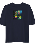 Adventurous T-shirt «Dancing in Colours »French Navy 1
