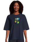 Adventurous - "Dancing in Colours" T-shirt French Navy XS 12