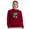 Adventurous - "Dancing in Colours" Hoodie Burgundy 5