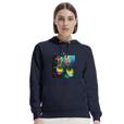 Adventurous - "Dancing in Colours" Hoodie French Navy 5