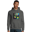 Adventurous - "Dancing in Colours" Hoodie Grey Melange 3
