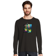 Adventurous - "Dancing in Colours" Long sleeve Deep Black 3
