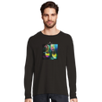 Adventurous - "Dancing in Colours" Long sleeve Deep Black 3
