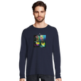 Adventurous - "Dancing in Colours" Long sleeve French Navy 3