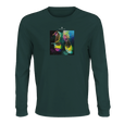 Adventurous - "Dancing in Colours" Long sleeve green empire 1