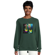 Adventurous - "Dancing in Colours" Sweatshirt Bottle Green 5