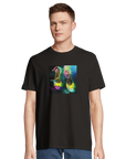 Adventurous - "Dancing in Colours" T-shirt Deep Black 4