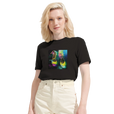 Adventurous - "Dancing in Colours" T-shirt Deep Black 6