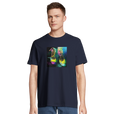 Adventurous - "Dancing in Colours" T-shirt French Navy 4