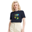Adventurous - "Dancing in Colours" T-shirt French Navy 6
