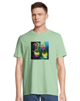 Adventurous - "Dancing in Colours" T-shirt frozen green 4