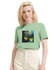 Adventurous - "Dancing in Colours" T-shirt frozen green 6