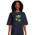 Adventurous - "Dancing in Colours" T-shirt French Navy 4