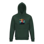 Alive - "Moving Smiles" Hoodie Bottle Green XS 1