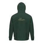 Alive - "Moving Smiles" Hoodie Bottle Green XS 2