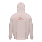 Alive - "Moving Smiles" Hoodie Pale Pink XS 4