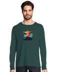 Alive - "Moving Smiles" Long sleeve green empire XS 22