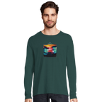 Alive - "Moving Smiles" Long sleeve green empire XS 3