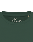 Alive - "Moving Smiles" T-shirt Bottle Green 2