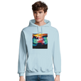 Alive - "Moving Smiles" Hoodie creamy blue 3