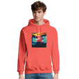 Alive - "Moving Smiles" Hoodie pop orange 3