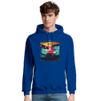 Alive - "Moving Smiles" Hoodie Royal Blue 3