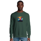 Alive - "Moving Smiles" Sweatshirt Bottle Green XS 3
