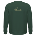 Alive - "Moving Smiles" Sweatshirt Bottle Green XS 2