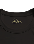 Alive - "Moving Smiles" T-shirt Deep Black S 20
