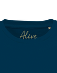 Alive - "Moving Smiles" T-shirt denim XS 52