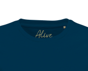 Alive - "Moving Smiles" T-shirt denim XS 2