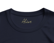 Alive - "Moving Smiles" T-shirt French Navy XS 2