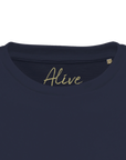 Alive - "Moving Smiles" T-shirt French Navy XS 40