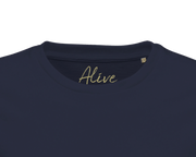 Alive - "Moving Smiles" T-shirt French Navy XS 2