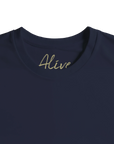 Alive - "Moving Smiles" T-shirt French Navy XS 35