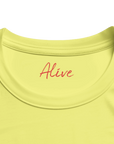 Alive - "Moving Smiles" T-shirt Light Yellow XS 20