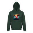 Alive - "Moving Smiles" Hoodie Bottle Green 1